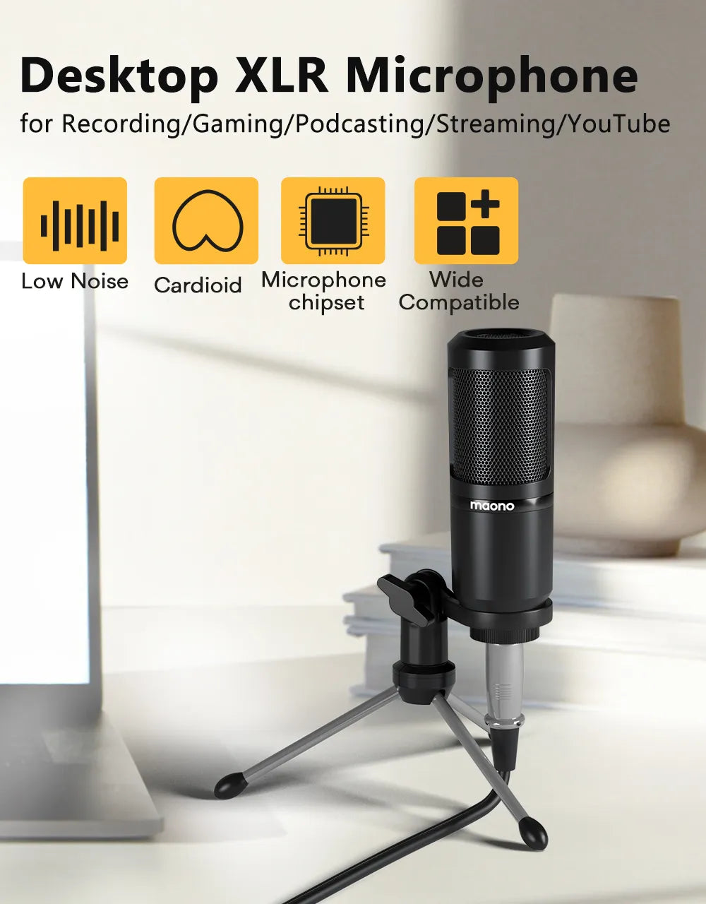 Maono CrystalVoice Studio Recording Microphone
