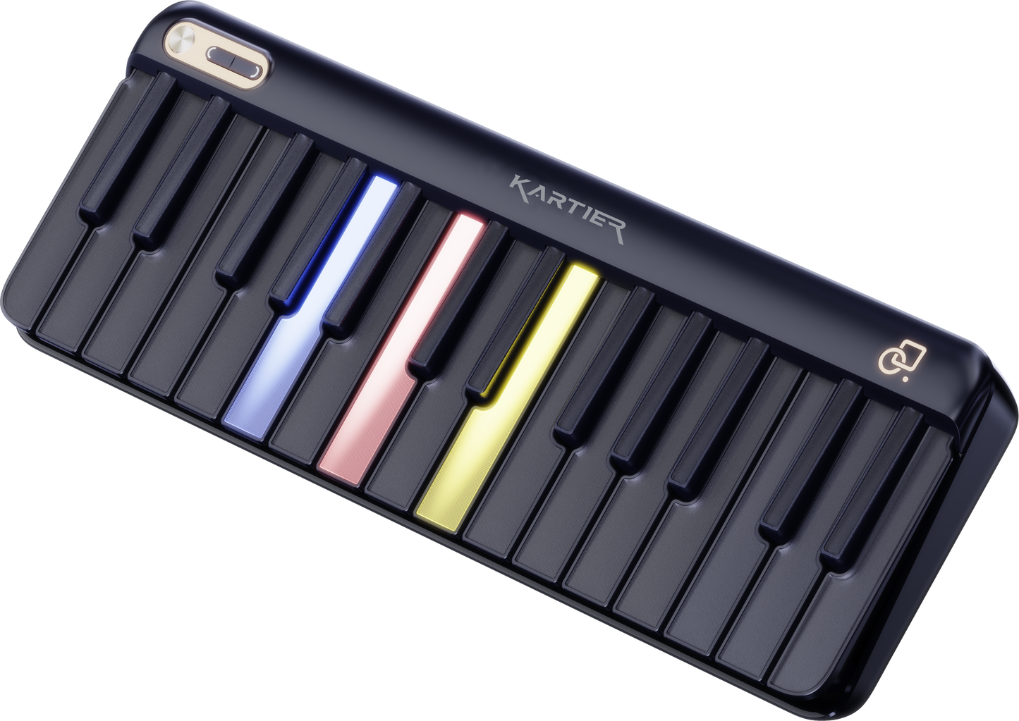 Kartier LED MIDI Keyboard With 1,000+ Famous Sounds/Presets Bundle, 29 Customizable LED Keys, USB & Bluetooth Connection, IOS & Android App (Limited Presale)