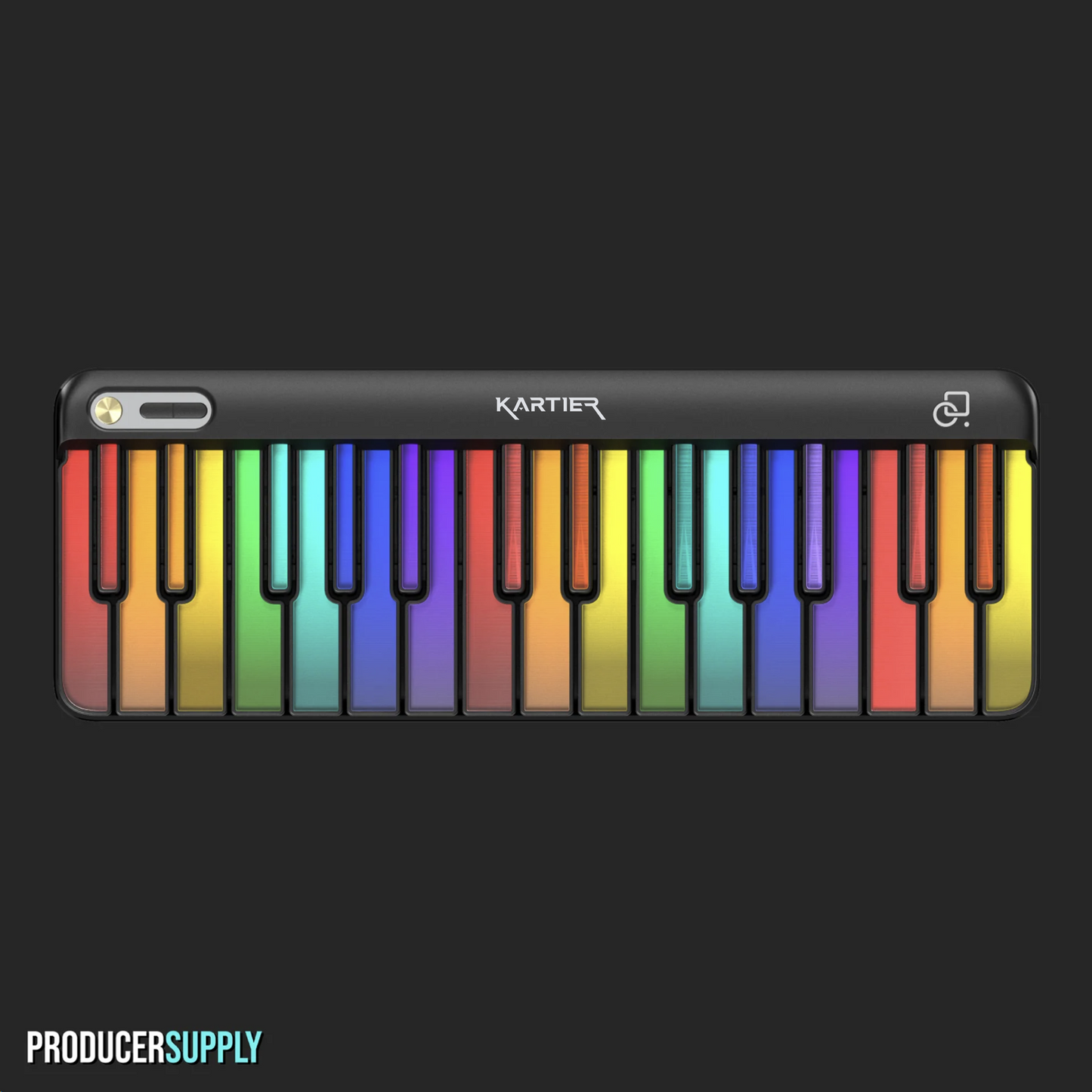 Kartier LED MIDI Keyboard With 1,000+ Famous Sounds/Presets Bundle, 29 Customizable LED Keys, USB & Bluetooth Connection, IOS & Android App (Limited Presale)