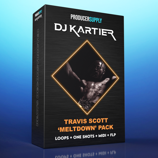 Travis Scott - 'MELTDOWN' Beat Deconstructed Kit | Loops + One Shots + MIDI + FLP